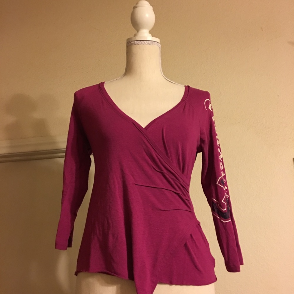 Y2K Bebe Sport fuchsia pink casual soft light top
